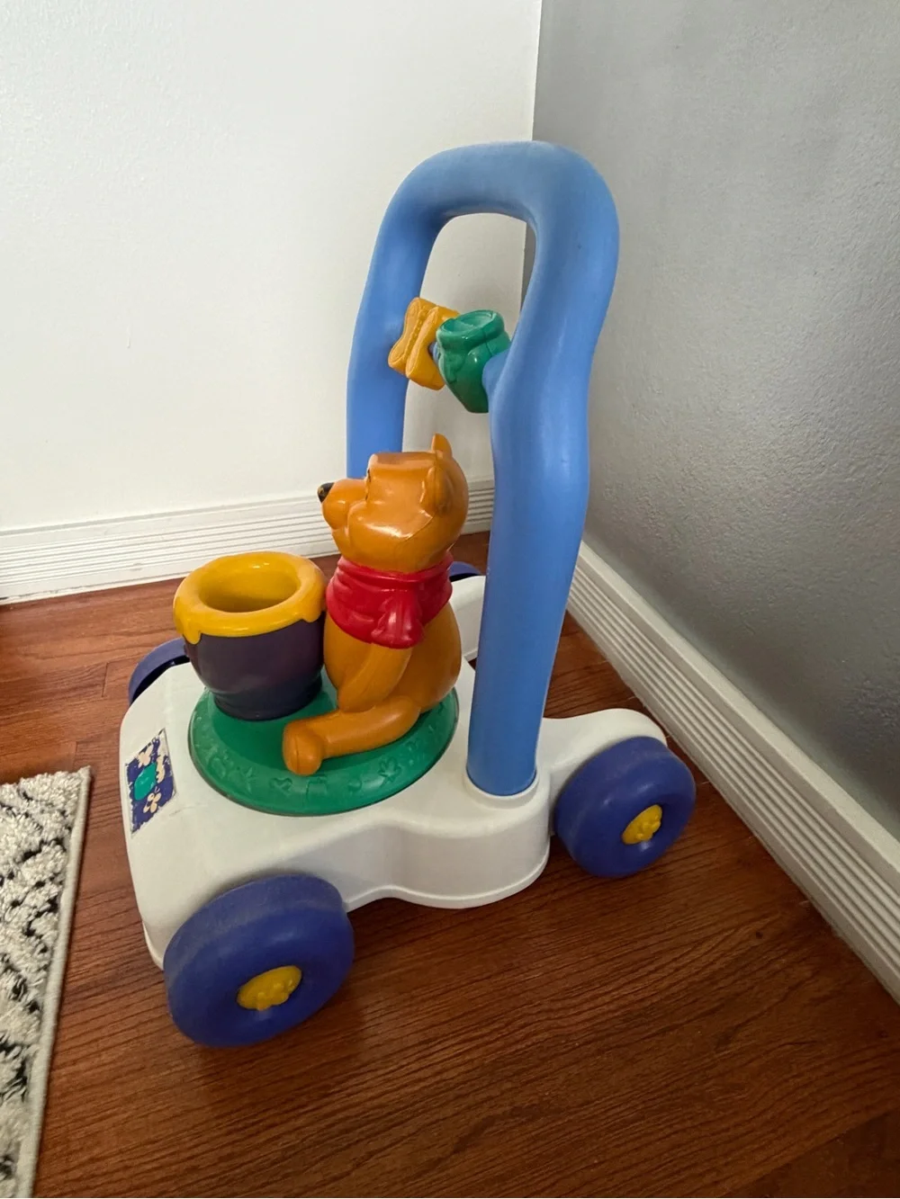 Vintage Disney Winnie the Pooh Push Walker Activity Toy 90’s